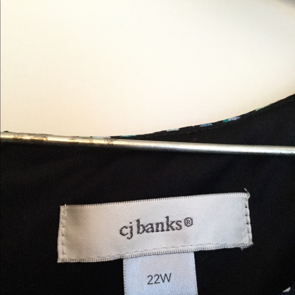 CJ Banks Blue and Green Midi Dress - Picture 4 of 4